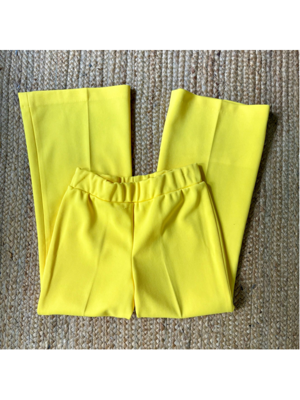 Vintage 60s/70s Sears bright yellow wide leg pants